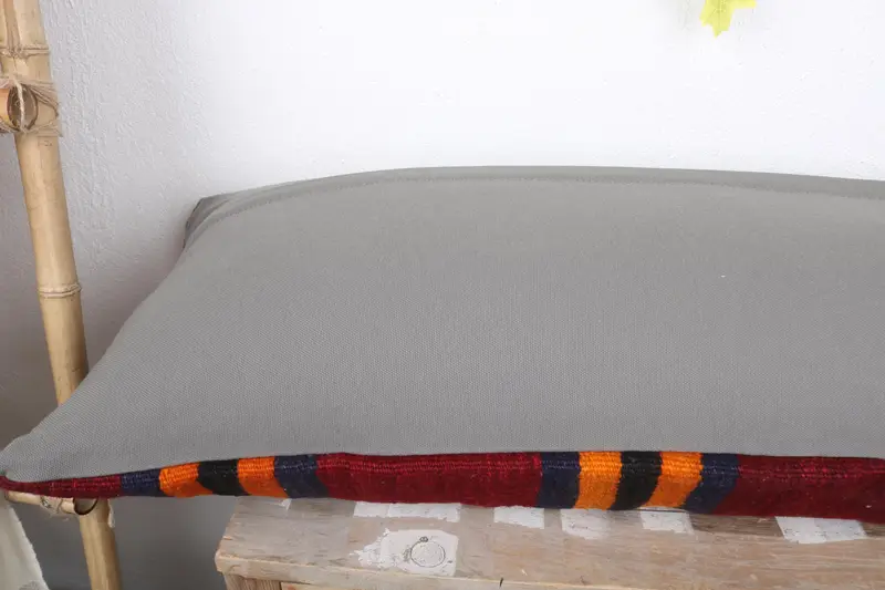 Armchair Cushion, Kilim Pillow Cover, Pillow for Couch, 16x48 Red Pillow Case, Home Decor Pillow, Pillow, Tapestry Cushion Cover - 6