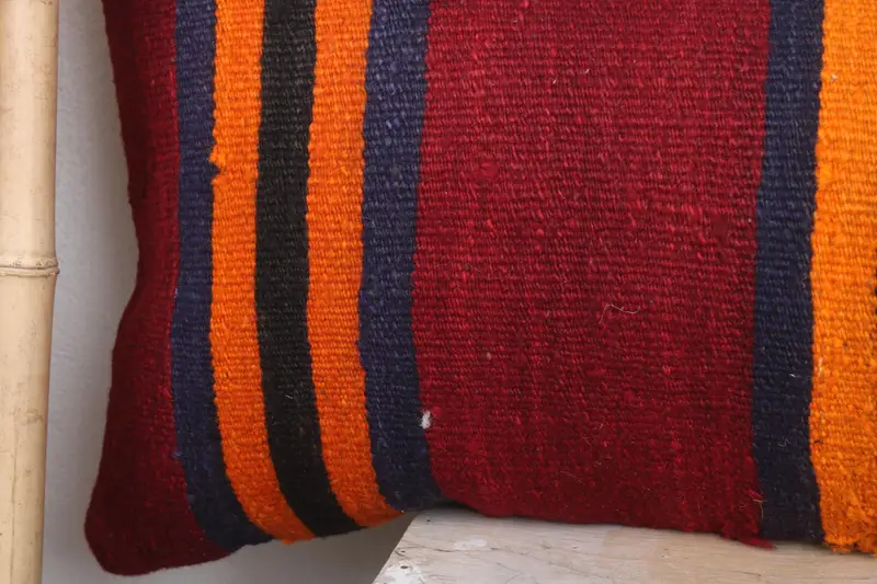 Armchair Cushion, Kilim Pillow Cover, Pillow for Couch, 16x48 Red Pillow Case, Home Decor Pillow, Pillow, Tapestry Cushion Cover - 3