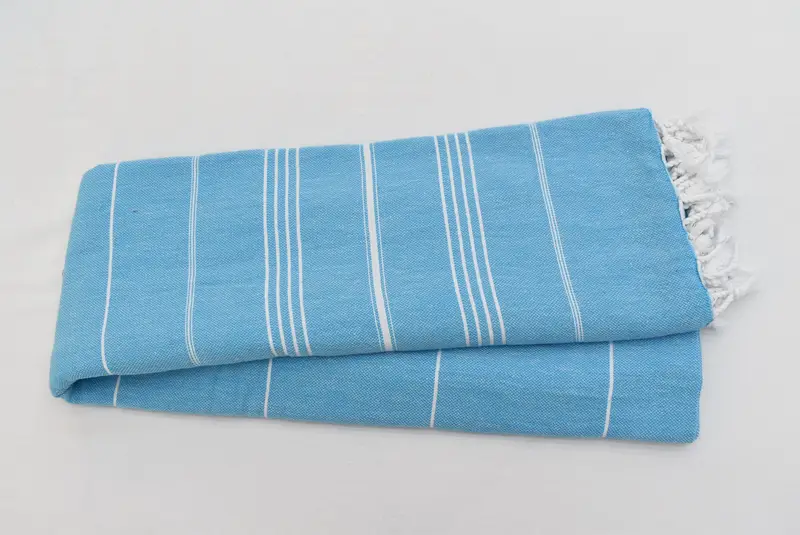Bachelorette Gifts, Turkish Beach Blanket, Valentines Day Gift, Throw Blanket, Turkish Tablecloth, Woven Throw Blanket, 96x80 Cotton Striped Towel - 2