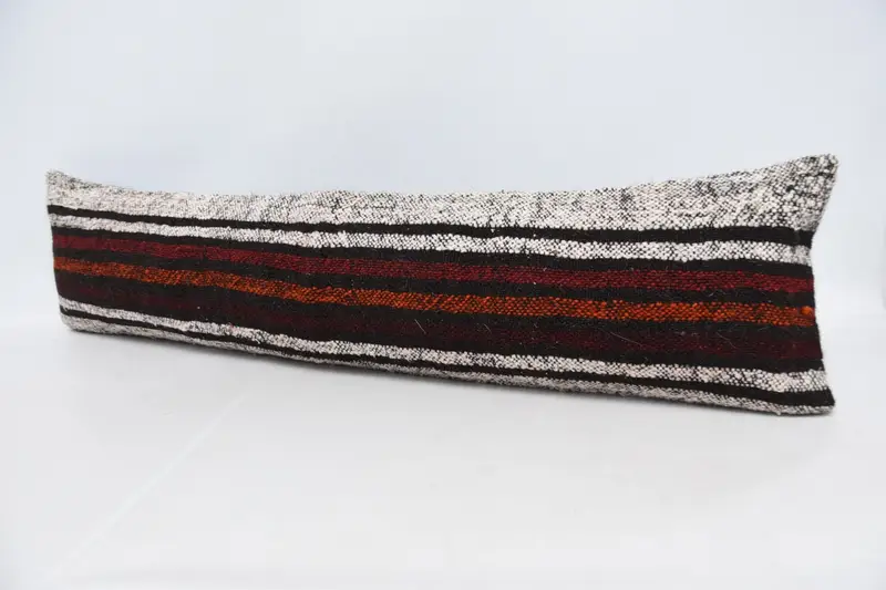 12x48 White Cushion Case, Pillow Cover, Handwoven Pillow Cover Pillow Sham, Boho Pillow, Gift Pillow, Customized Cushion, Antique Pillows - 4