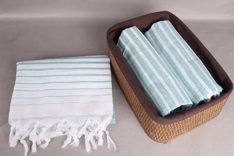 Personalized Home Gift Wedding, Housewarming Gift, Summer Gift, 70x40 Cotton Striped Towel, Spa Gift Towel, Gift Towel, Bachelorette Party Favors - 5