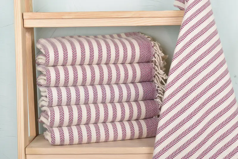 Bachelorette Party Gift, Personalized Wedding Gift For Couple, Hammam towel, Lightweight Turkish towel, 70x40 Cotton Chevron Towel, Towel With Name - 2