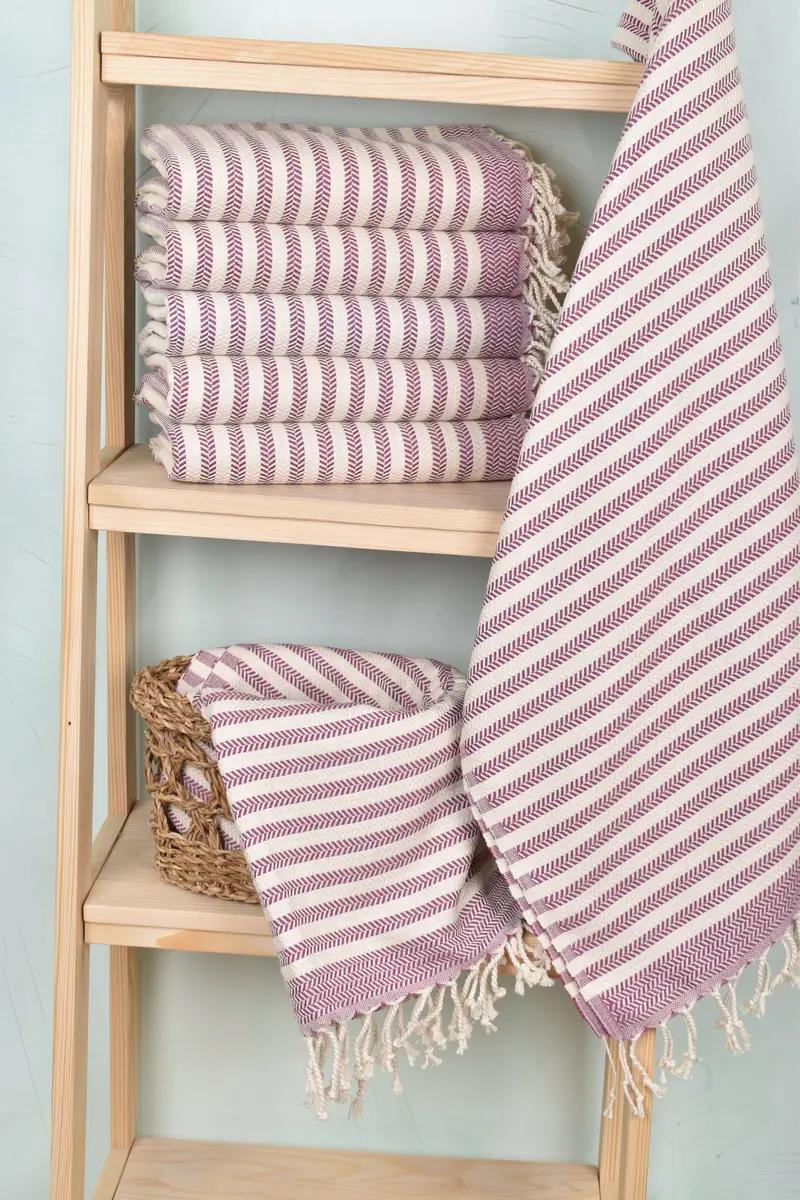 Bachelorette Party Gift, Personalized Wedding Gift For Couple, Hammam towel, Lightweight Turkish towel, 70x40 Cotton Chevron Towel, Towel With Name - 3