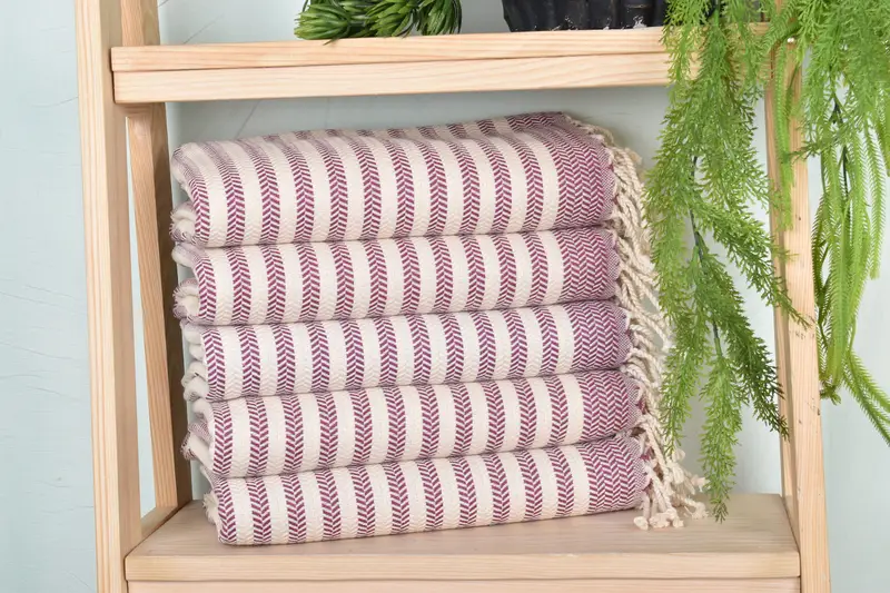 Bachelorette Party Gift, Personalized Wedding Gift For Couple, Hammam towel, Lightweight Turkish towel, 70x40 Cotton Chevron Towel, Towel With Name - 1