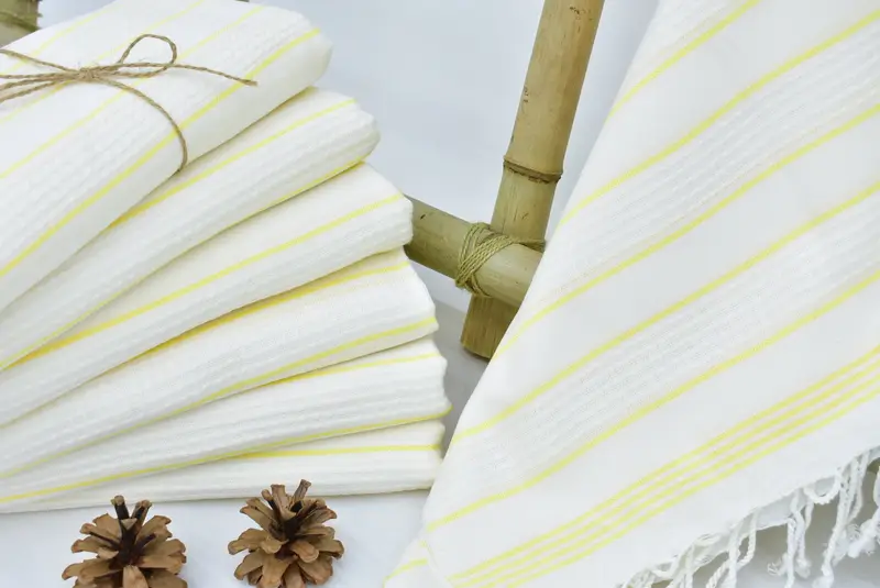 Soft organic Turkish peshtemal for luxury spa use, Peshtemal Towel, Home Gift, Sand-free towel, Handwoven Turkish bath towel, Custom Wedding Gift - 8