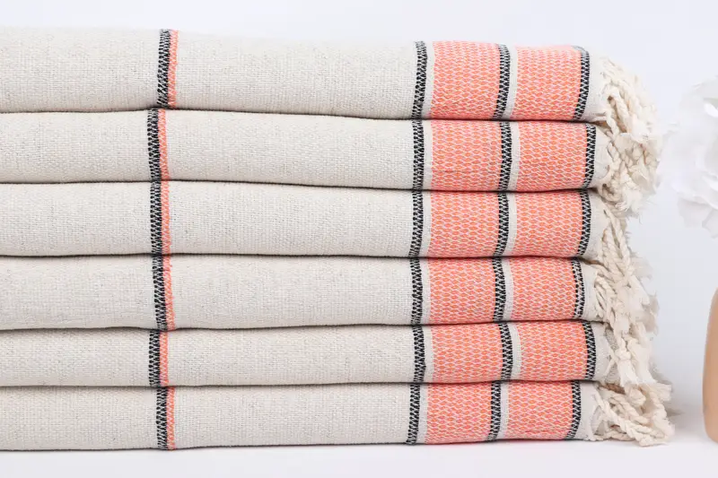 Baby Boy Gift, Travel Towel, Custom Wedding Gift, Turkish Towel Beach, 70x36 Linen Striped Towel, Bachelor Bachelorette Party Favors, Summer Towel - 3