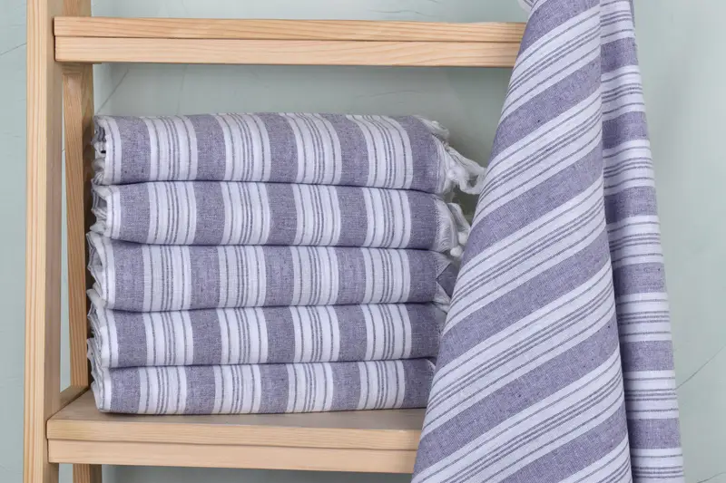 Summer Towel, Unique Gift, Luxury towel, 70x40 Cotton Striped Towel, Fouta towel, Girls Weekend Getaways Ideas, Bachelorette Party Gifts Bridesmaids - 2
