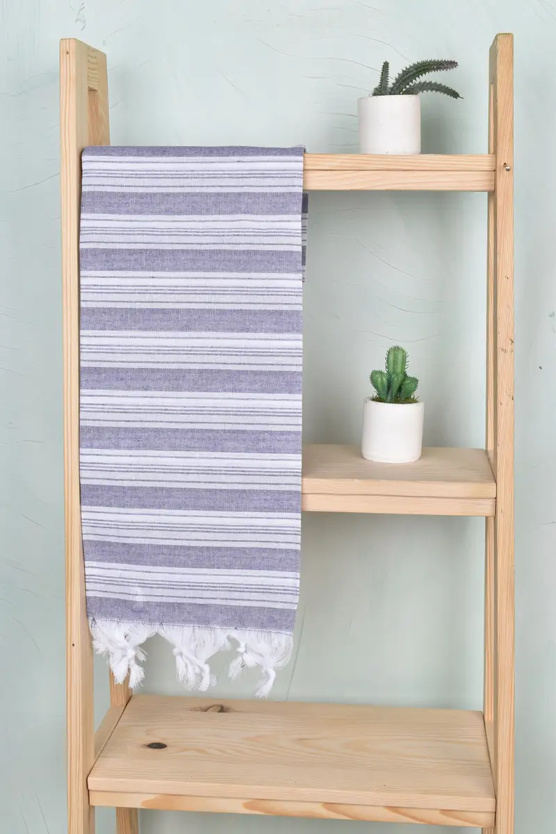 Summer Towel, Unique Gift, Luxury towel, 70x40 Cotton Striped Towel, Fouta towel, Girls Weekend Getaways Ideas, Bachelorette Party Gifts Bridesmaids - 8