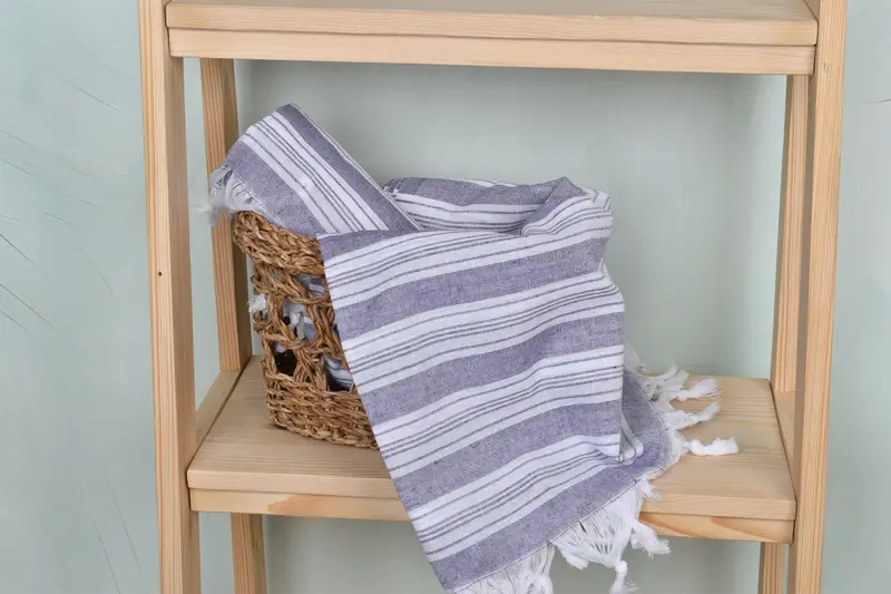 Summer Towel, Unique Gift, Luxury towel, 70x40 Cotton Striped Towel, Fouta towel, Girls Weekend Getaways Ideas, Bachelorette Party Gifts Bridesmaids - 4