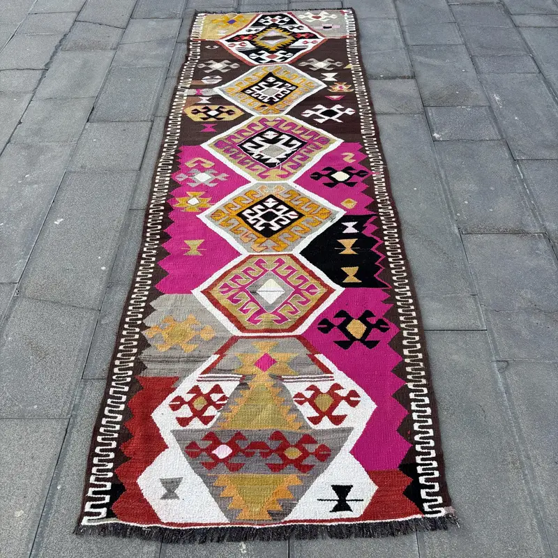 Pink Camouflage Rug, 3x9 ft Chic Home Decor