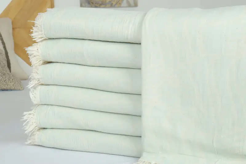 Throw Blanket Couch, Bridal Shower Gift, Turkish Tablecloth, Gift For The Home Decor, Bedspread, Gift Boxes, 70x60 Cotton Fish Design Towel - 2