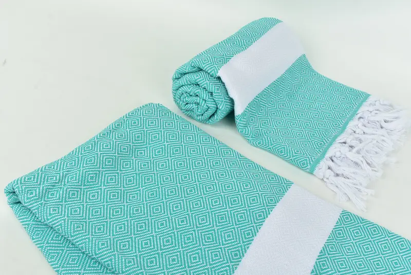Cute Beach Towel, 70x40 Cotton Diamond Towel, Monogram Beach Towel, Bachelor Gift, Soft towel, Housewarming Gift, Bachelor Bachelorette Party Favors - 7