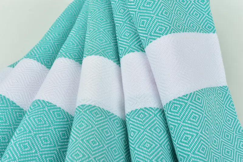 Cute Beach Towel, 70x40 Cotton Diamond Towel, Monogram Beach Towel, Bachelor Gift, Soft towel, Housewarming Gift, Bachelor Bachelorette Party Favors - 5