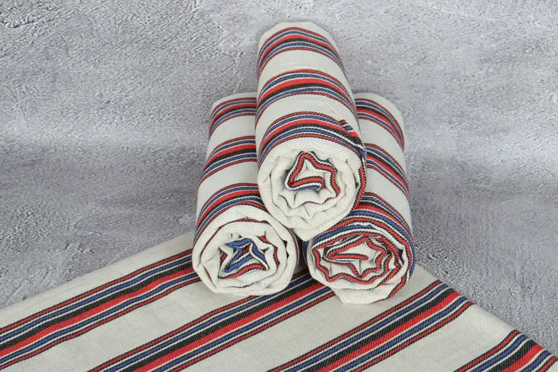 Onun için hediyeler, organik pamuklu havlu, gelin duş hediyesi, özelleştirilmiş havlular, monogramlı plaj havlusu, adlı havlu, 70x38 pamuklu çizgili havlu - 8