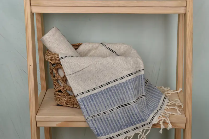 Handmade Gift, Personalized Kitchen Towel, 40x20 Linen Striped Towel, Bridesmaid Gifts, Bachelorette Party Decorations, Small Towel, Wedding Favors - 4