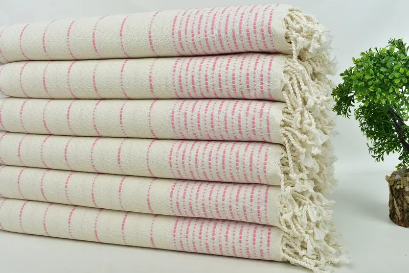 Best Friend Gift, Beach towel, Turkish Towel USA, 70x38 Cotton Striped Design Towel, Bathroom Towel, Yoga Towel, Turkish Beach Towel Personalized - 3
