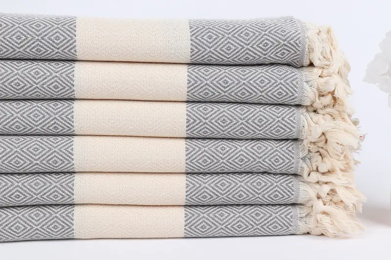 Absorbent Turkish towel, Valentines Day Gift For Him, Gift For Him, 70x40 Cotton Diamond Towel, Gift For The Home Decor, Sand-resistant towel - 3