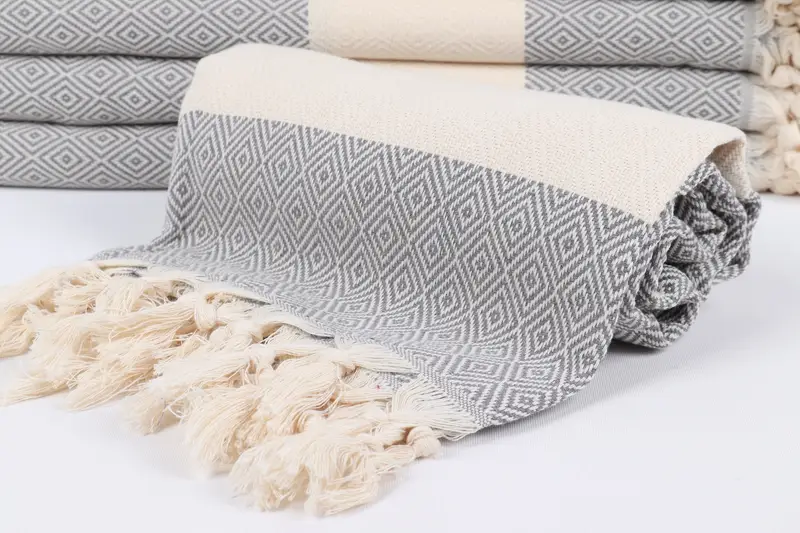 Absorbent Turkish towel, Valentines Day Gift For Him, Gift For Him, 70x40 Cotton Diamond Towel, Gift For The Home Decor, Sand-resistant towel - 4