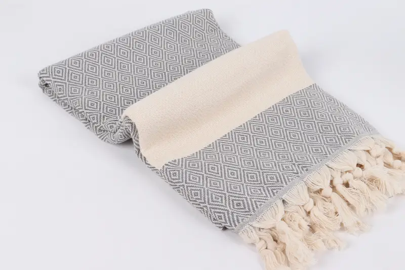 Absorbent Turkish towel, Valentines Day Gift For Him, Gift For Him, 70x40 Cotton Diamond Towel, Gift For The Home Decor, Sand-resistant towel - 6