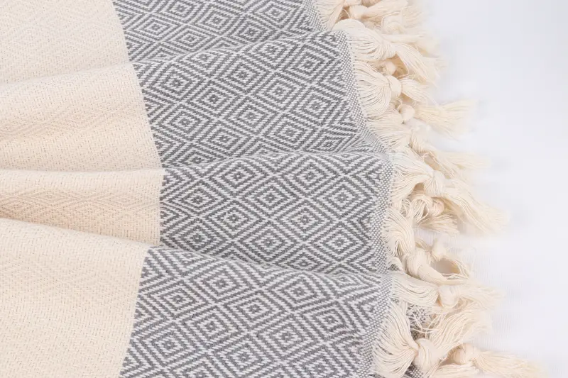 Absorbent Turkish towel, Valentines Day Gift For Him, Gift For Him, 70x40 Cotton Diamond Towel, Gift For The Home Decor, Sand-resistant towel - 8