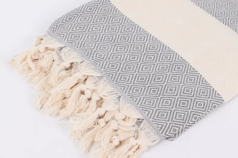 Absorbent Turkish towel, Valentines Day Gift For Him, Gift For Him, 70x40 Cotton Diamond Towel, Gift For The Home Decor, Sand-resistant towel - 7