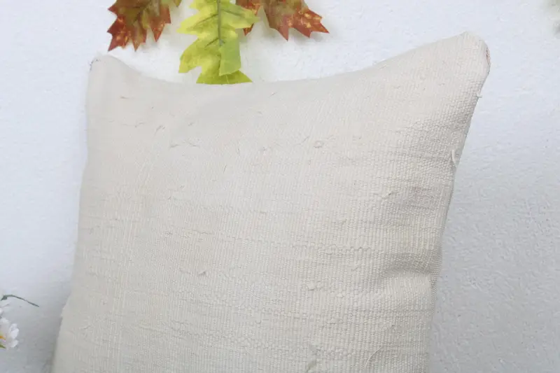 Kilim Cushion Sham, Boho Chic Cushion Cover, Cushion Cover, Indoor Cushion, 16x16 Beige Pillow, Pillow for Couch, Gift Pillow, Wholesale Pillow - 5