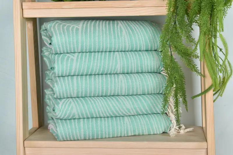 Cotton towel, Custom Gift, Custom Name Towel, Wedding For Favor, Beach Theme Wedding Gift, Luxury towel, 68x40 Cotton Striped Design Towel - 3