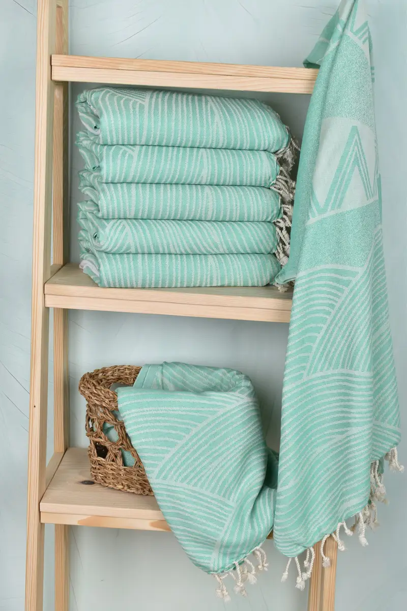 Cotton towel, Custom Gift, Custom Name Towel, Wedding For Favor, Beach Theme Wedding Gift, Luxury towel, 68x40 Cotton Striped Design Towel - 4