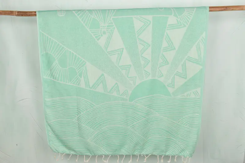 Cotton towel, Custom Gift, Custom Name Towel, Wedding For Favor, Beach Theme Wedding Gift, Luxury towel, 68x40 Cotton Striped Design Towel - 1