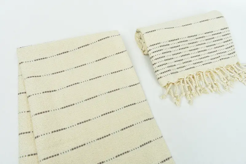 Toalla de regalo de dama de honor, favores de boda, regalos de Navidad, toalla de mano con monograma, toalla de diseño a rayas de algodón 36x18, favores de ducha de novia, toalla de cocina - 7