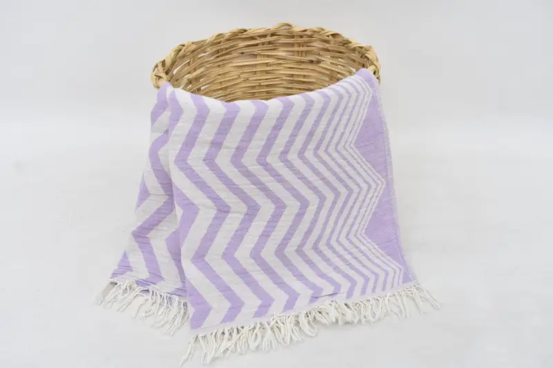 Gift For Her, Personalized Gift, 40x24 Cotton Zigzag Design Towel, Monogram Kitchen Towel, Custom Gift, Bridesmaid Gift, Turkish Towel Hand Towel