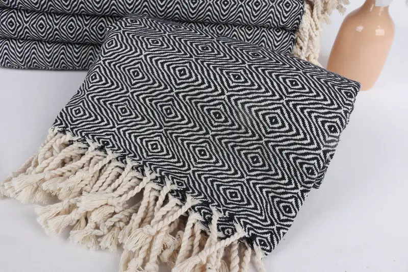 Bachelor Bachelorette Party Favors, Pool Towels, Custom Gift, Personalized Bridesmaid Gift, 70x40 Cotton Zigzag Diamond Towel, Wedding For Favor - 4