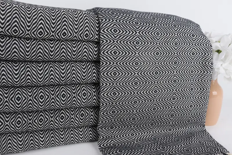 Bachelor Bachelorette Party Favors, Pool Towels, Custom Gift, Personalized Bridesmaid Gift, 70x40 Cotton Zigzag Diamond Towel, Wedding For Favor - 2