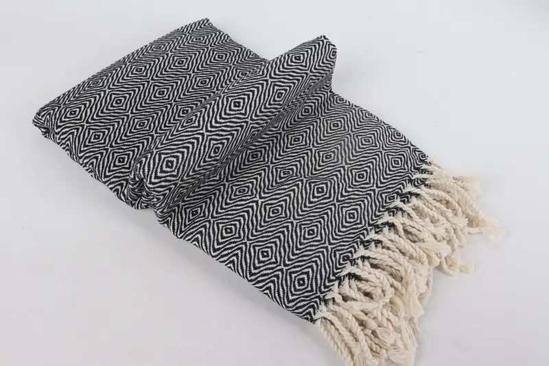 Bachelor Bachelorette Party Favors, Pool Towels, Custom Gift, Personalized Bridesmaid Gift, 70x40 Cotton Zigzag Diamond Towel, Wedding For Favor - 6