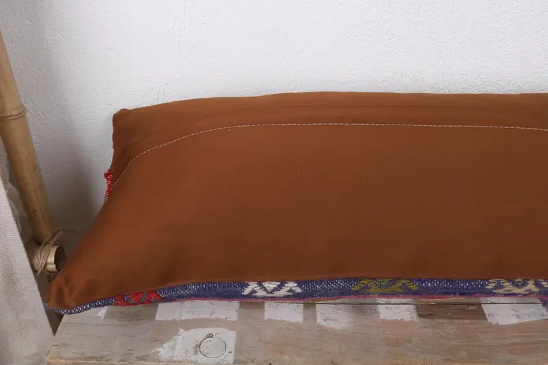 Pillow for Sofa, Pillow for Couch, Cushion, Farmhouse Cushion Cover, Personalized Gift Pillow Pillow Sham, 12x36 Red Pillow, Kilim Pillow - 7