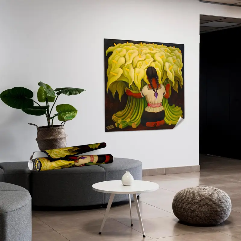 Modern Çiçek Baskılı Kanvas: Trendy, Zarif Duvar Sanatı