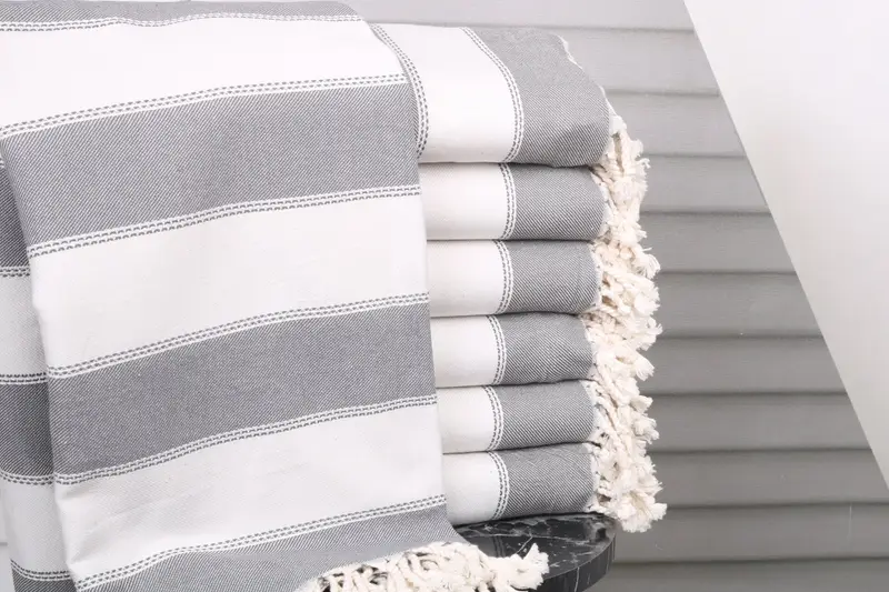 Bridal Gifts, Unique Wedding Gift, Best Wedding Gift, Bridal Shower Gift, 68x36 Cotton Striped Towel, Pool Towels, Summer Gift, Bridal Shower Favors - 1