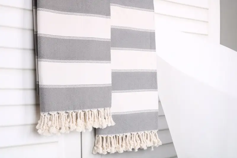 Bridal Gifts, Unique Wedding Gift, Best Wedding Gift, Bridal Shower Gift, 68x36 Cotton Striped Towel, Pool Towels, Summer Gift, Bridal Shower Favors - 8