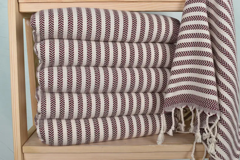 Turkish Towel Hand Towel, Xmas Gifts, Personalized Kitchen Towel, 40x18 Cotton Chevron Towel, Bathroom Towels, Custom Gifts, Gift For Wedding Day - 2