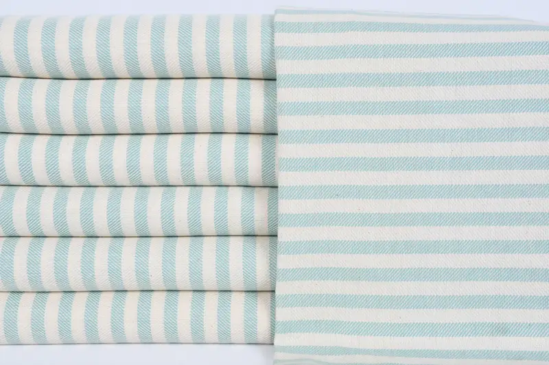 Personalized Gift, Beach Theme Wedding Gift, Gift Towel, Wedding Hand Made Gift, 40x24 Cotton Striped Towel, Custom Hand Towel, Kitchen Towel - 1
