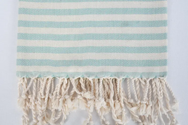 Personalized Gift, Beach Theme Wedding Gift, Gift Towel, Wedding Hand Made Gift, 40x24 Cotton Striped Towel, Custom Hand Towel, Kitchen Towel - 3