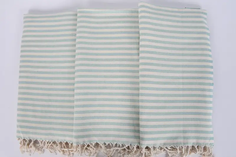 Personalized Gift, Beach Theme Wedding Gift, Gift Towel, Wedding Hand Made Gift, 40x24 Cotton Striped Towel, Custom Hand Towel, Kitchen Towel - 7