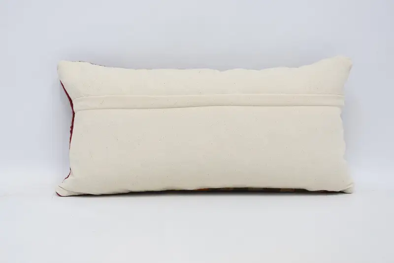Cushion Case, Handmade Kilim Cushion, Interior Designer Pillow, Natural Pillow Cover, 12x24 Brown Pillow, Vintage Cushion Case, Home Decor Pillow - 6