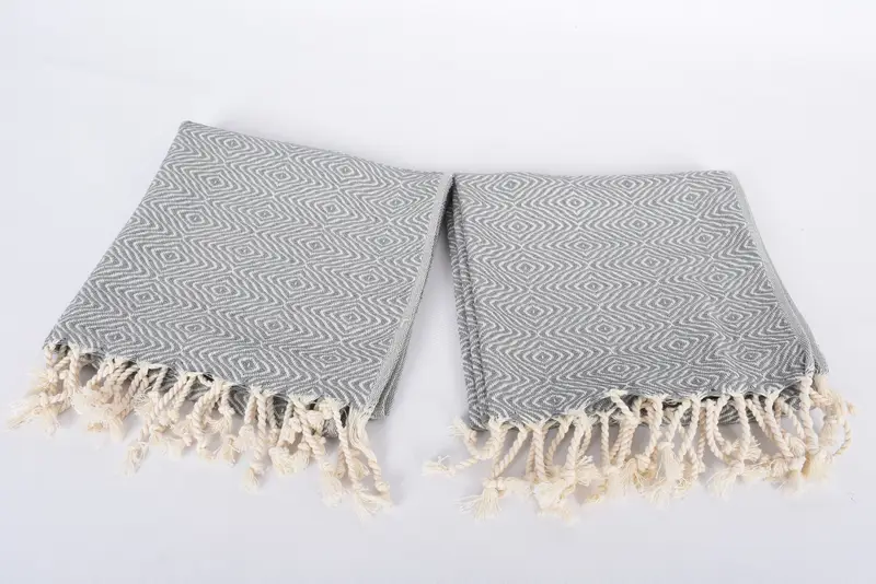36x18 Cotton Zigzag Diamond Towel, Monogram Hand Towel, Bridesmaid Gifts, Valentines Gift, Bulk Order Towel, Turkish Towel Monogram, Kitchen Towel - 6