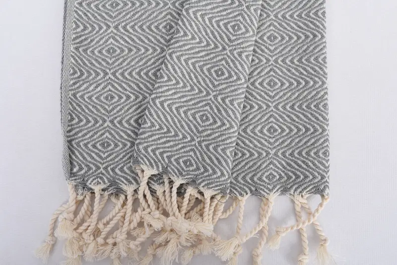 36x18 Cotton Zigzag Diamond Towel, Monogram Hand Towel, Bridesmaid Gifts, Valentines Gift, Bulk Order Towel, Turkish Towel Monogram, Kitchen Towel - 8