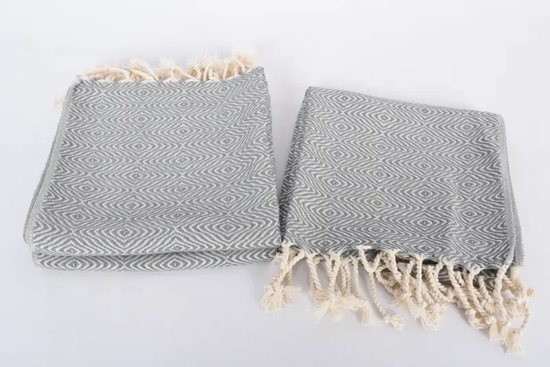 36x18 Cotton Zigzag Diamond Towel, Monogram Hand Towel, Bridesmaid Gifts, Valentines Gift, Bulk Order Towel, Turkish Towel Monogram, Kitchen Towel - 7