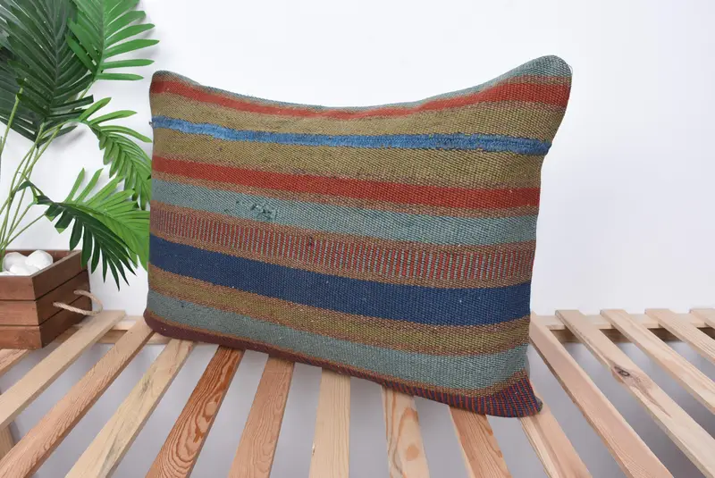 20x28 Red Pillow, Cushion Cover, Comfy Throw Pillow Sham, Pillow for Couch, Handwoven Cushion Case, Antique Pillows, Throw Kilim Pillow - 5