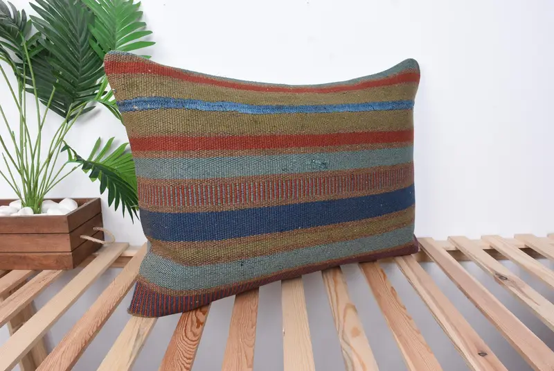 20x28 Red Pillow, Cushion Cover, Comfy Throw Pillow Sham, Pillow for Couch, Handwoven Cushion Case, Antique Pillows, Throw Kilim Pillow - 4