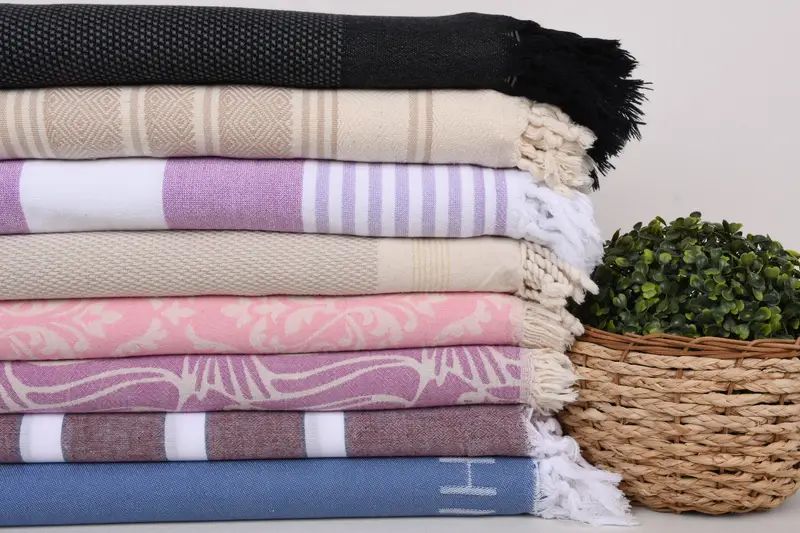 Lightweight Turkish towel, Bachelor Towel, Personalized Turkish Towel, Personalised Gift, 70x40 Cotton Set of 8 Towel, Large Turkish Towel - 2