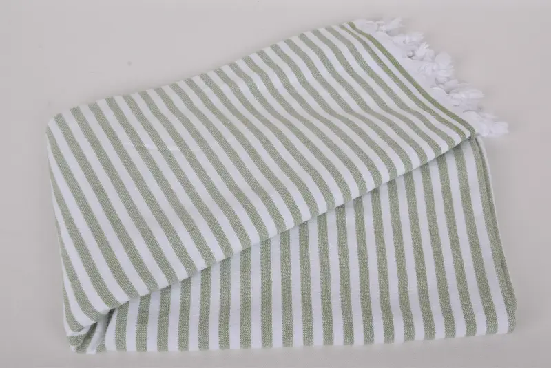 Holiday Towel, Quick-dry towel, Personalized Gift, Grandma Gift, Custom Wedding Gifts, 70x36 Linen Terry Striped Towel, Spa Towel, Hammam Towel USA - 4